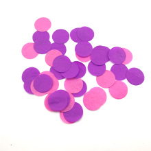 2.5 cm 1 &quot;Confetti de papier de soie de célébration de mariage de forme ronde antidérapante multicolore